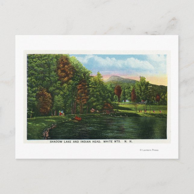 Landschaftliche Sicht auf den Schattensee und Indi Postkarte (Vorderseite)