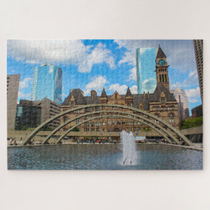 Landschaftliche Sicht auf die Altstadt von Toronto Puzzle