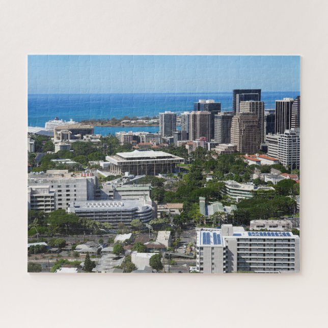 Landschaftliche Sicht auf Honolulu Hawaii Jigsaw P Puzzle (Horizontal)
