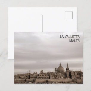 Landschaftliche Sicht auf La Valletta, Hauptstadt Postkarte