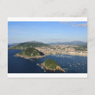 Landschaftliche Sicht auf San Sebastian Postkarte