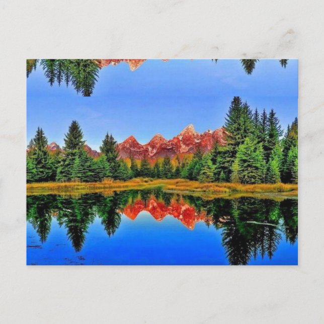 landschaftliche Sicht Postkarte (Vorderseite)