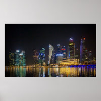 Landschaftliche Singapur Skyline