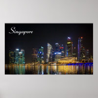 Landschaftliche Singapur Skyline