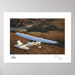 Landschaftliche Skylane-Galerie Poster