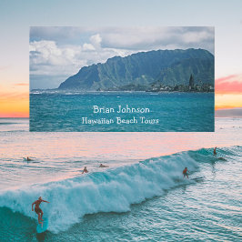 Landschaftliche Strandurlaub Personalisierte Visit Visitenkarte