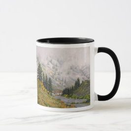Landschaftliche Taylor River Colorado Malerei Tasse