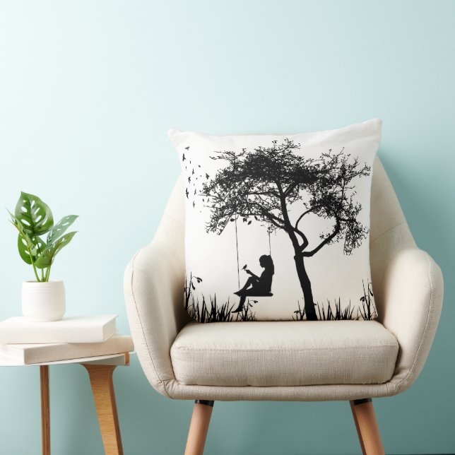 "Landschaftliche Träume: Kissen Eleganz in jedem T (Stuhl )