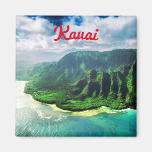 Landschaftliche Tropical Kauai Hawaii Island Magnet