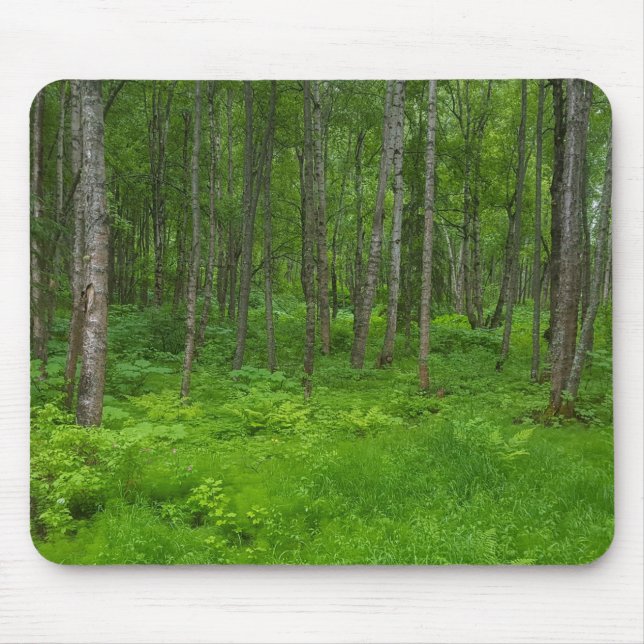 Landschaftliche Waldgrün-Mousepad Mousepad (Vorne)