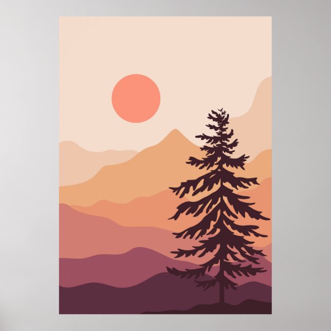 Landschaftliche Wandkunst Poster (Vorne)