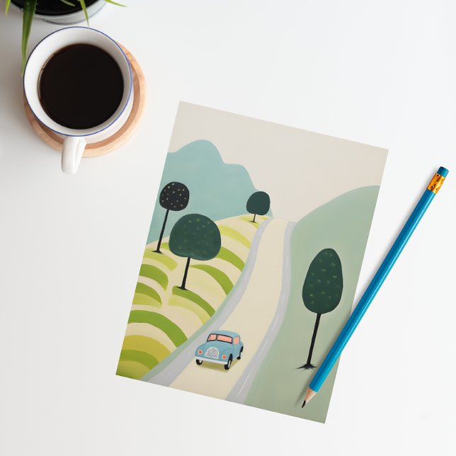 Landschaftliche Wegbeschreibung Postkarte (Von Creator hochgeladen)