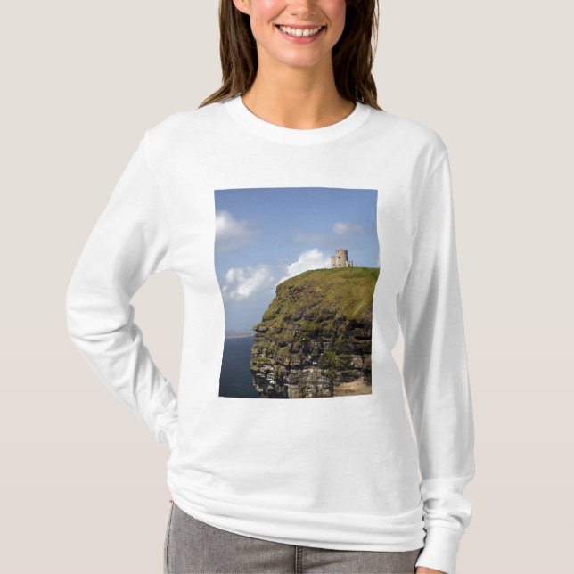 Landschaftlichen Klippen von Moher und O'Briens Tu T-Shirt (Vorderseite)