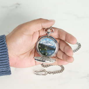 Landschaftlicher Berghof, Oregon Armbanduhr