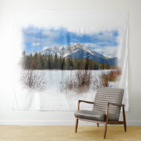 Landschaftlicher Cascade Mountain - Banff Alberta