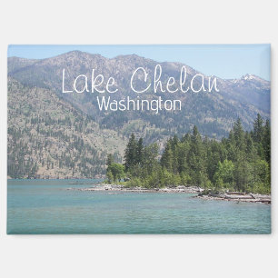 Landschaftlicher Chelan-See, Washington Magnet