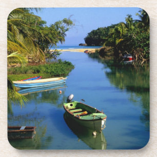 Landschaftlicher Fluss in der Nähe von Ocho Rios i Getränkeuntersetzer