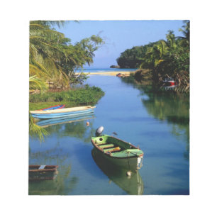 Landschaftlicher Fluss in der Nähe von Ocho Rios  Notizblock