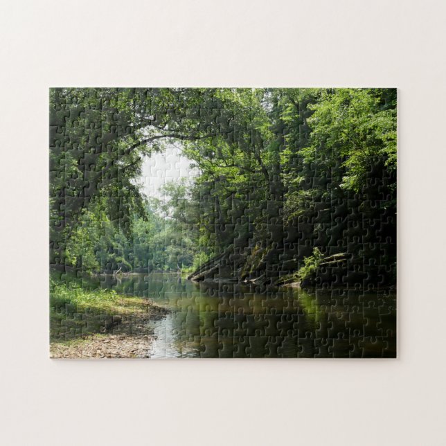 Landschaftlicher Fluss Puzzle (Horizontal)