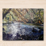 Landschaftlicher Fluss Puzzle<br><div class="desc">Diese Szene ist der Fluss Wansbeck in Northumberland,  England. Dieses Foto zeigt das Sonnenlicht,  das auf dem Wasser glitzert,  wie es von der Uferseite eines ruhigen Morgens aus gesehen wird. Ich hoffe,  dass dir dieses friedliche Puzzle gefällt.</div>