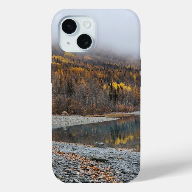 Landschaftlicher Golden Foliage iPhone Case (Rückseite)
