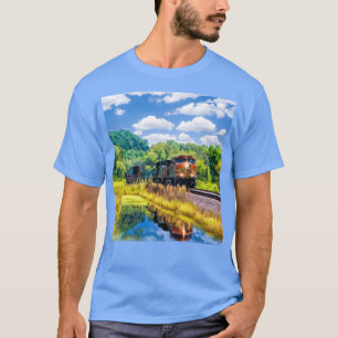 Landschaftlicher Güterzug T-Shirt