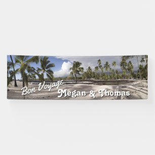 Landschaftlicher Hawaii Beach Travel Bon Voyage we Banner