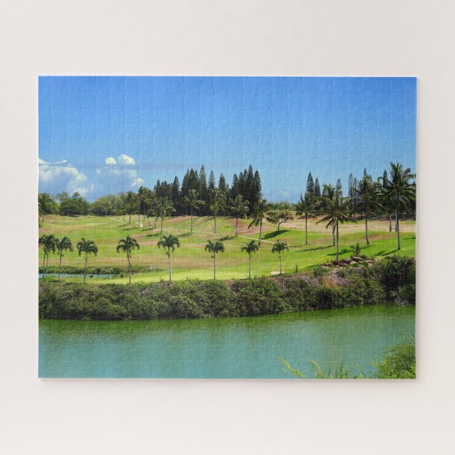 Landschaftlicher Hawaiianischer Golfplatz Jigsaw P Puzzle (Horizontal)