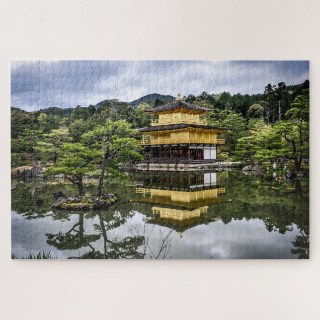 Landschaftlicher japanischer Garten Pagoda Puzzle (Horizontal)