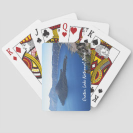 Landschaftlicher Kratersee Nationalpark Spielkarten