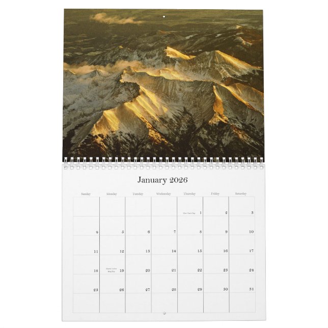 Landschaftlicher Landschaftskalender Kalender (Jan 2026)