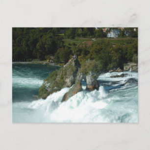 Landschaftlicher Rheinfall in der Schweiz Postkarte