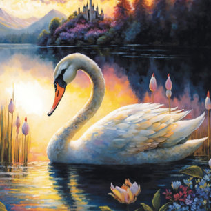 Landschaftlicher Schwan am Lake Jigsaw Puzzle