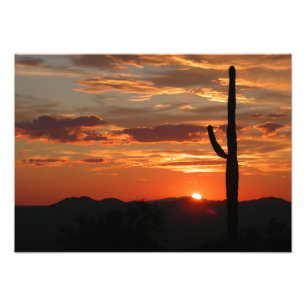 Landschaftlicher Sonnenuntergang in Arizona Fotodruck