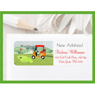Landschaftlicher Spaß Golf Cart - Neue Adressrückg