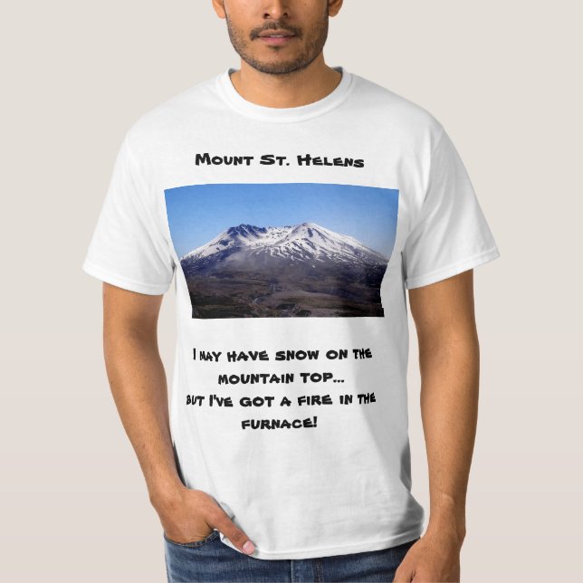 Landschaftlicher St. Helens T - Shirt mit lustiger (Vorderseite)
