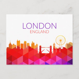 Landschaftlicher Stadtblick London, England Postkarte