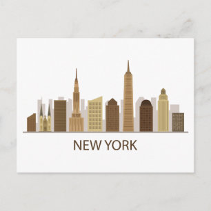 Landschaftlicher Stadtblick New York City, New Y Postkarte