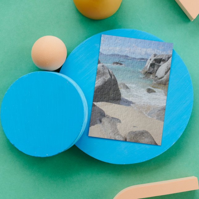 Landschaftlicher Strand in den Bädern der Jungfrau Puzzle (Von Creator hochgeladen)