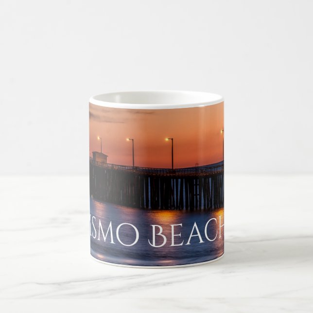 Landschaftlicher Strand von Pismo Kaffeetasse (Mittel)