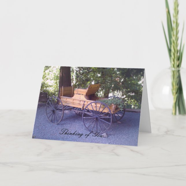 Landschaftlicher Wagenkarton Karte (Vorderseite)