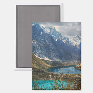 Landschaftliches Alpengebirge Foto Magnet