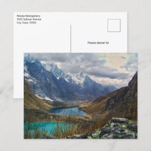 Landschaftliches Alpengebirge Foto Postkarte