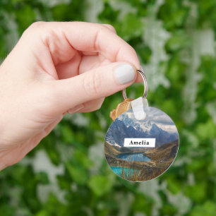 Landschaftliches Alpengebirge Foto Schlüsselanhänger