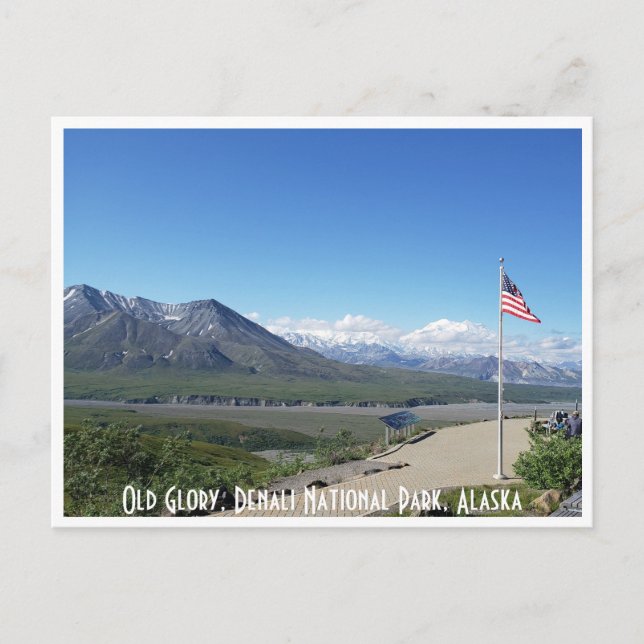 Landschaftliches Amerika Postkarte: Denali, Alaska Postkarte (Vorderseite)