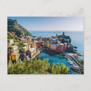 Landschaftliches Dorf, Cinque Terre, Ligurien, Ita Postkarte