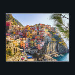 Landschaftliches Dorf, Cinque Terre, Ligurien, Ita Postkarte<br><div class="desc">Besuchen Sie bitte meinen Laden für interessanteres Design und mehr Farbwahl => zazzle.com/colorfulworld*</div>