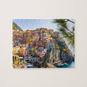 Landschaftliches Dorf, Cinque Terre, Ligurien, Ita Puzzle