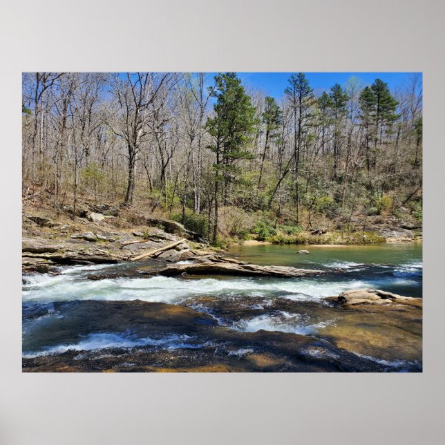 Landschaftliches Flussprofil Poster (Vorne)