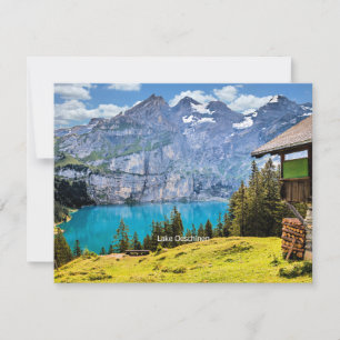 Landschaftliches Foto des Oeschinen Sees Karte